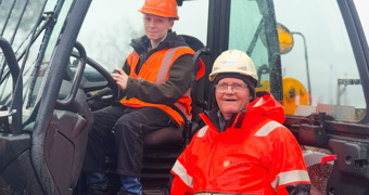 History made with 14year old Telehandler Operator