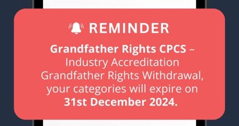 CPCS NOCN Grandfather Rights Withdrawal
